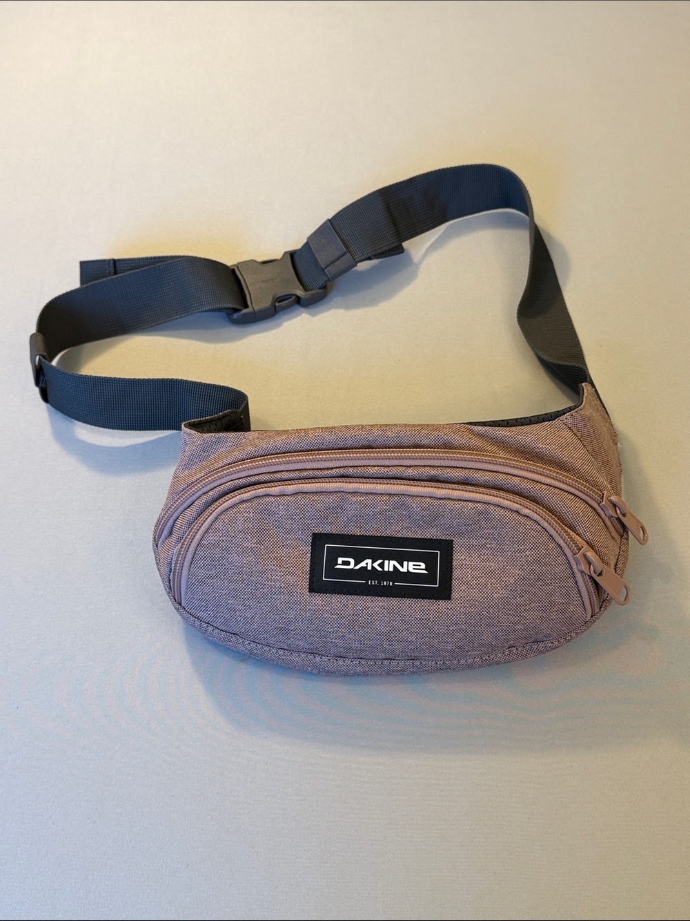 Dakine Mauve Crossbody Waist Pack with Black Strap